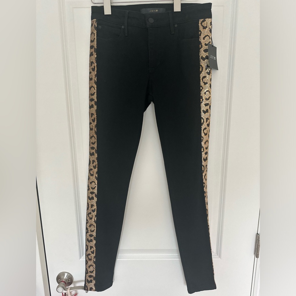 Joe’s Jean- sequined leopard stripe